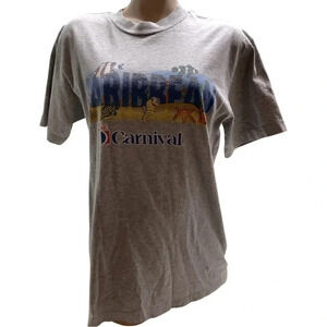 Carnival The Fun Ships Grey Tee Size Medium Preloved